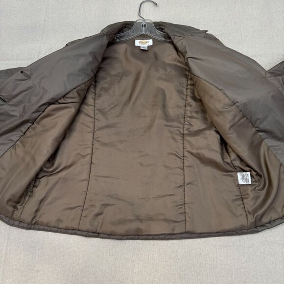 Talbots Khaki Button-Up Blazer Jacket Flap Front Pockets Career Work Wear 14P - Picture 8 of 16